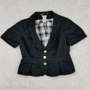 ELEVENSES ANTHROPOLOGIE SIZE 8 BLACK blazer